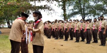 Pramuka Gugusdepan 04.015-04.016 SMK SMTI Pontianak Laksanakan Perjusa