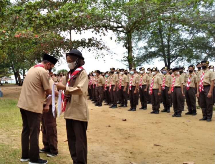 Pramuka Gugusdepan 04.015-04.016 SMK SMTI Pontianak Laksanakan Perjusa