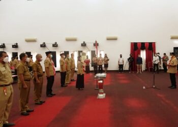 Ketua Kwarda Kalbar Lantik Ketua Mabicab Landak 2020-2025