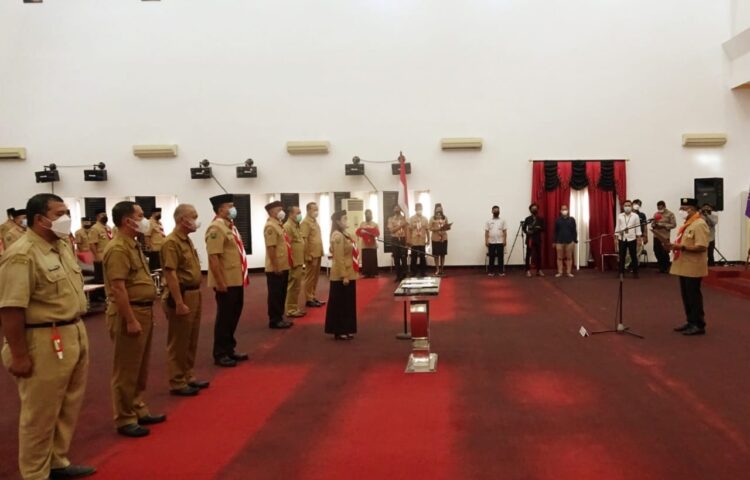 Ketua Kwarda Kalbar Lantik Ketua Mabicab Landak 2020-2025