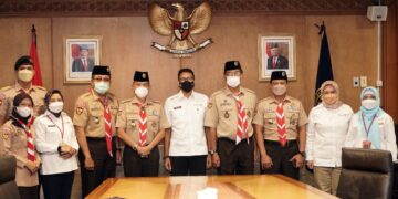 Audiensi dengan Menparekraf RI, Pimpinan Kwarnas Minta Saka Pariwisata Diaktifkan