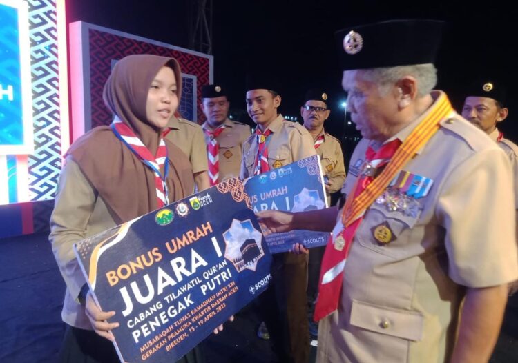MTR Pramuka Aceh 2022 Berjalan Sukses, Pemenangnya Dapat Bonus Umrah