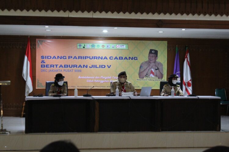 Ketua DKC Jakarta Pusat, Muhammad Dafa Iqbal memimpin Sidparcab jakpus 2022.