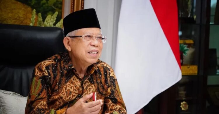 Wakil Presiden (Wapres) K.H. Ma’ruf Amin saat menerima secara virtual pimpinan Kwartir Nasional (Kwarnas) Gerakan Pramuka, di Jakarta, Rabu (06/04/2022). (Foto: wapresri.go.id)