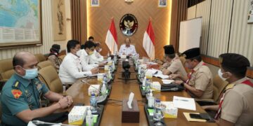 Bahas Jamnas XI 2022, Pimpinan Kwarnas Gelar Rapat Koordinasi dengan Kemenko Polhukam