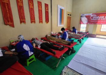 Kwarran Ciawi Bersama PMI Kabupaten Bogor Gelar Aksi Donor Darah