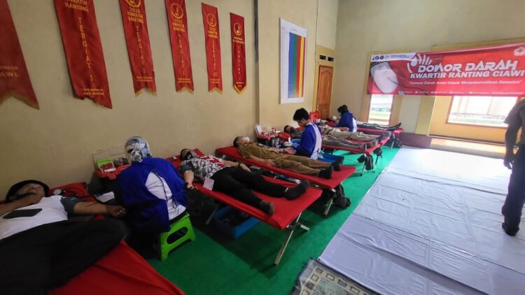 Kwarran Ciawi Bersama PMI Kabupaten Bogor Gelar Aksi Donor Darah