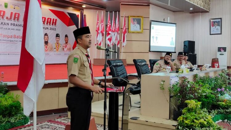 Kadispora Provinsi Riau Ajak Majukan Gerakan Pramuka dengan Kreativitas dan Inovasi
