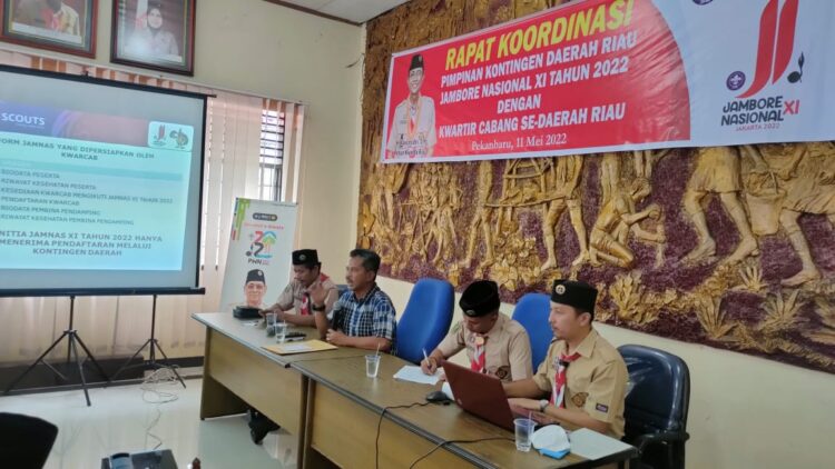 Persiapan Kontingen Jamnas XI 2022, Kwarda Riau Gelar Rapat Koordinasi Bersama Seluruh Kwarcab