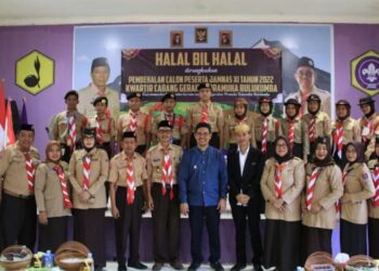 Kwarcab Bulukumba Selenggarakan Halal Bil Halal Sekaligus Pembukaan Pembekalan Kontingen Jamnas XI 2022