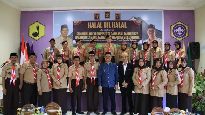 Kwarcab Bulukumba Selenggarakan Halal Bil Halal Sekaligus Pembukaan Pembekalan Kontingen Jamnas XI 2022