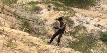 Saka Wira Kartika Dewantara Kodim 0103 Gelar Latihan Mountenering