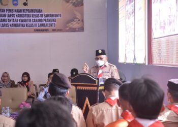 Warga Binaan Lapas Narkotika Sawahlunto Dibekali Pendidikan Kepramukaan