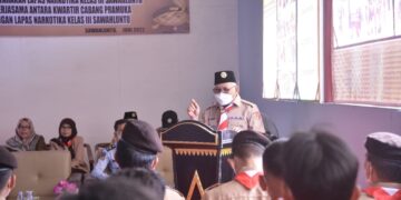 Warga Binaan Lapas Narkotika Sawahlunto Dibekali Pendidikan Kepramukaan