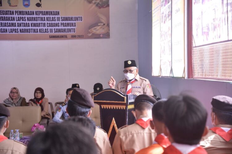 Warga Binaan Lapas Narkotika Sawahlunto Dibekali Pendidikan Kepramukaan