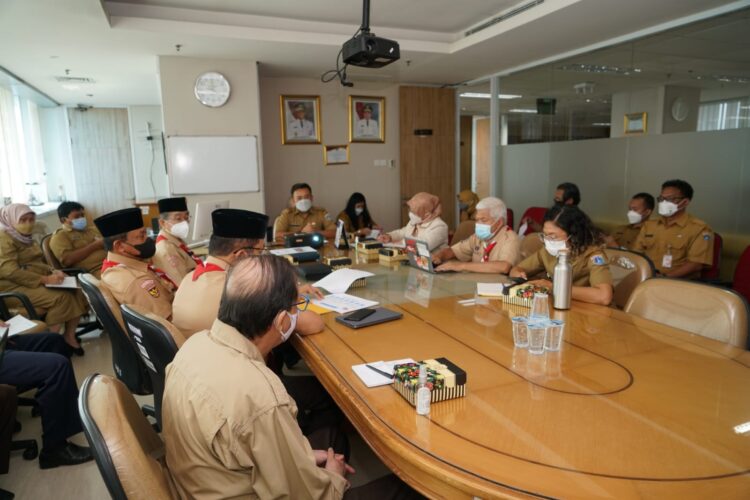 FOTO – Audiensi dengan Kwarnas, Pemprov DKI Jakarta Siap Dukung Jamnas 2022