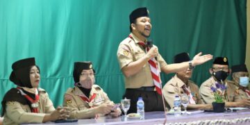 Kwartir Ranting Labuhan Maringgai Audiensi ke Pusdiklatnas Gerakan Pramuka