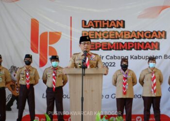 Buka LPK Kabupaten Bogor, Inilah Pesan Ketua Kwarcab kepada Para Peserta