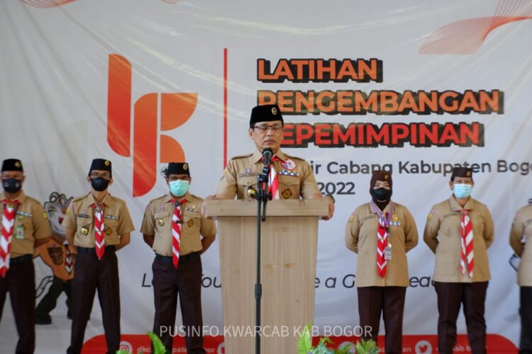 Buka LPK Kabupaten Bogor, Inilah Pesan Ketua Kwarcab kepada Para Peserta