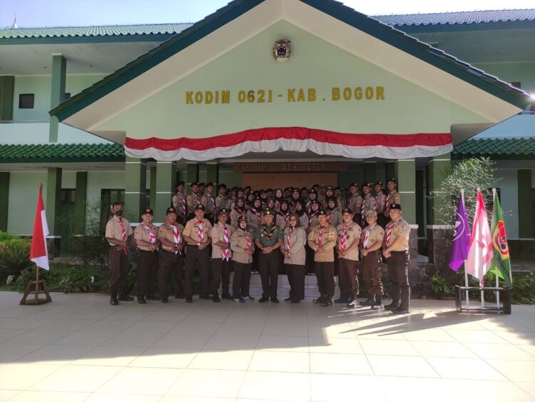 Kodim 0621 dan Kwarcab Kabupaten Bogor adakan Pembinaan Saka Wirakartika