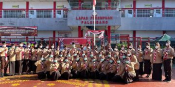 Lapas Perempuan Palembang Selenggarakan Pelatihan Kepramukaan