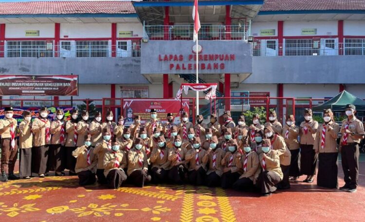 Lapas Perempuan Palembang Selenggarakan Pelatihan Kepramukaan