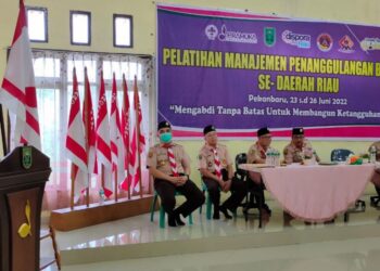 Kwarda Riau Selenggarakan Pelatihan Manajemen Penanggulangan Bencana Tingkat Daerah