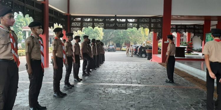 Pj. Bupati Jepara Lepas Kontingen pada Perkemahan Wirakarya Daerah X Tahun 2022