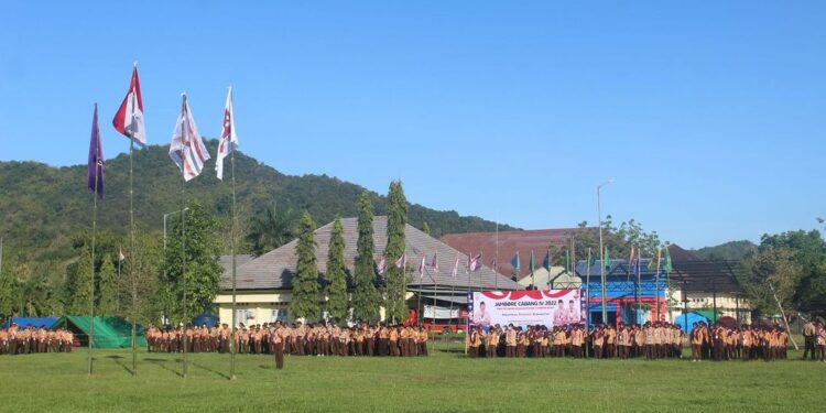 Foto – Pembukaan Jambore Cabang Kabupaten Sumbawa Barat 2022