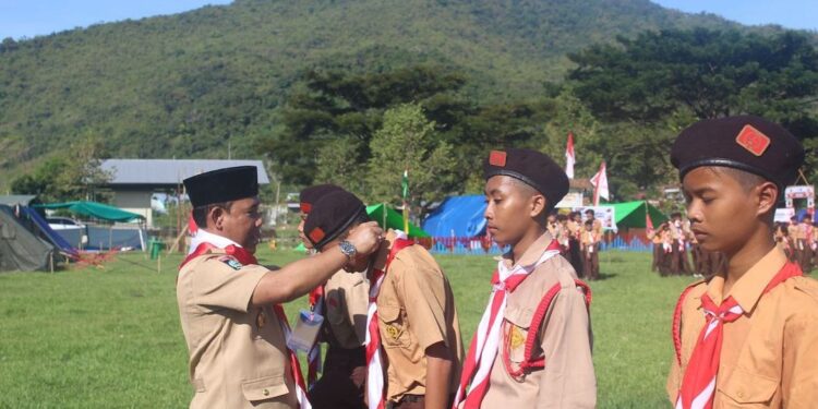 Foto – Pembukaan Jambore Cabang Kabupaten Sumbawa Barat 2022