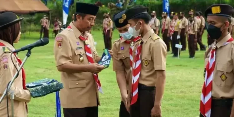 715 Pramuka Ikuti PWD X dan Kemah Bakti Gudep Perti Binwil Pati dan Surakarta di Rembang