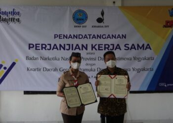 Jalin Kerja Sama, BNNP dan Kwarda DIY Dorong Terbentuknya Relawan Pramuka Anti Narkoba