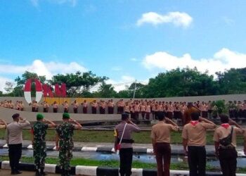 Ratusan Pramuka Merauke Mengikuti “Kemah Kebangsaan” di Perbatasan RI – Papua Nugini
