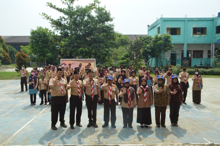 Lomba Petugas Upacara Menjadi Kegiatan Pertama Kwarran Cileungsi Jelang Hari Pramuka ke-61