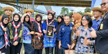 Pramuka Barito Utara Semarakkan Festival Manumpi Jawaw