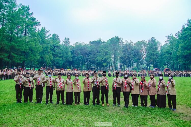 Jambore Ranting Digelar Kwarran Sukaraja Kabupaten Bogor
