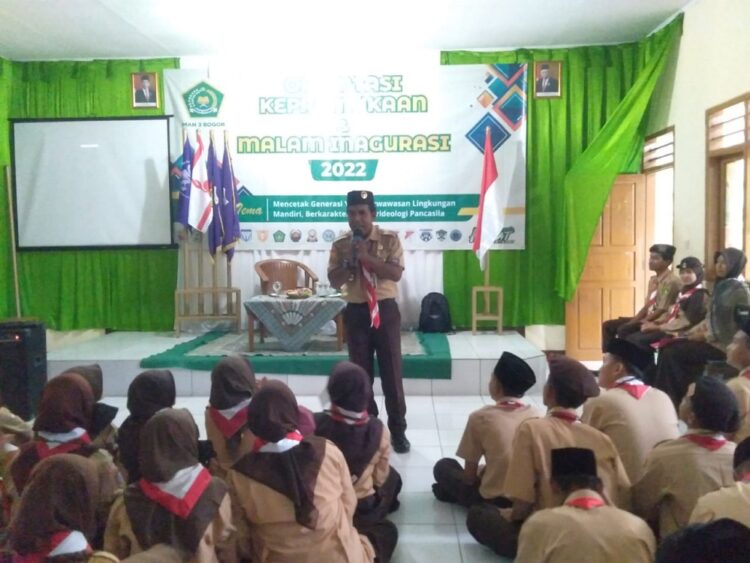 MAN 3 Bogor Kwarran Jonggol Adakan Orientasi Kepramukaan