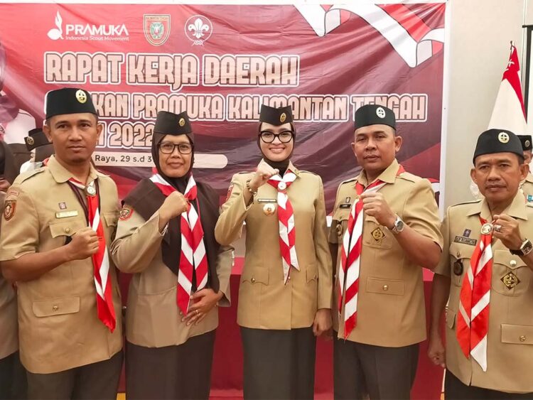 Kwarcab Kotawaringin Barat Hadiri Rakerda 2022 Gerakan Pramuka Kalteng