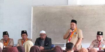 etua Kwarcab Pramuka Palas, Zainuddin Hasibuan SPd MM menutup kegiatan KMD di Kampus STAI-BR Sibuhuan.