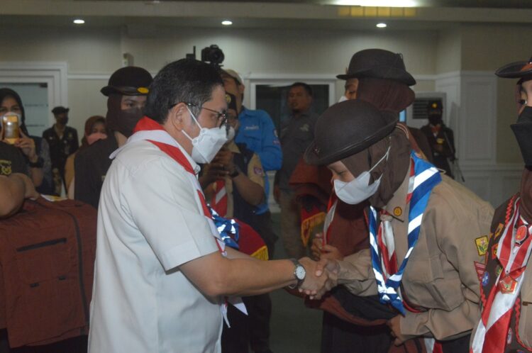 Pelepasan Peserta Jamnas XI Kontingen Kwarcab Kabupaten Bogor