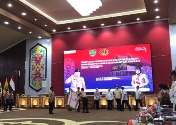 Ketua Kwarda Kalteng Lepas Kontingen Jamnas XI 2022