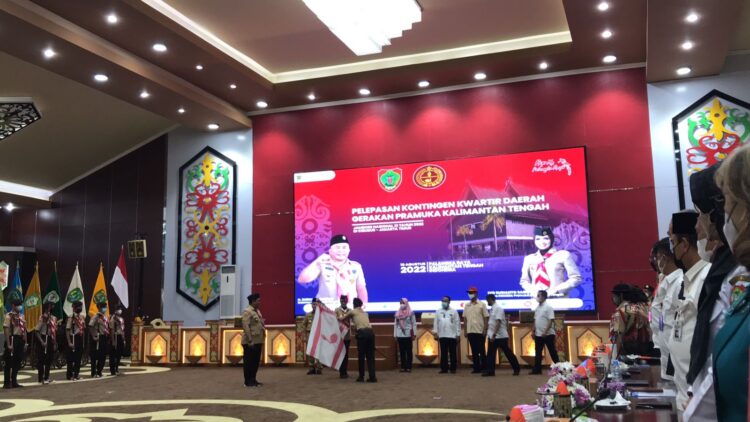 Ketua Kwarda Kalteng Lepas Kontingen Jamnas XI 2022