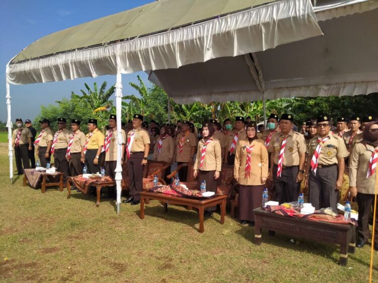 Kwartir Cabang Jepara Selenggarakan Upacara Peringatan Hari Pramuka Ke-61 Tahun 2022