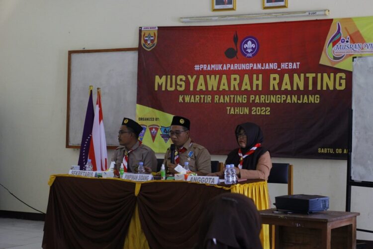 Lanjutkan Estafet Kepemimpinan Kwarran Parungpanjang Adakan Musran