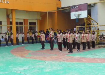 Pengenalan Ekskul Pramuka Pada Siswa Baru SMK Amal Mulia Klapanungga