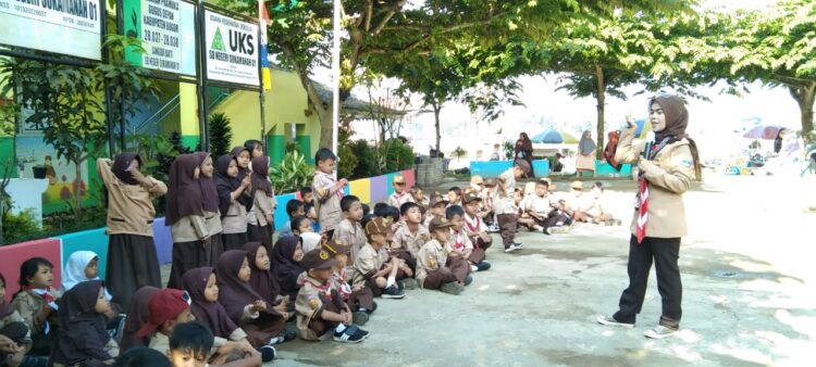 Pramuka Siaga SDN Sukamanah 01 Kwarran Megamendung Antusias Latihan Pramuka