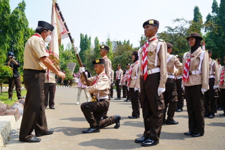 Panji Gerakan Pramuka Sudah Berada di Gedung Tri Satya Cibubur