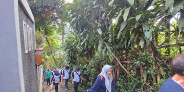 Kwarran Ciawi Meriahkan Jalan Sehat Sambut HUT ke-77 RI, Kirim Peserta Hingga Buka Stan