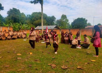 Antusias Anggota Pramuka Siaga SDN Pasi Angin 03 Kwarran Megamendung Ikuti Persari