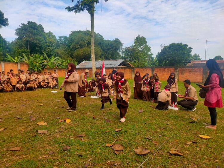 Antusias Anggota Pramuka Siaga SDN Pasi Angin 03 Kwarran Megamendung Ikuti Persari